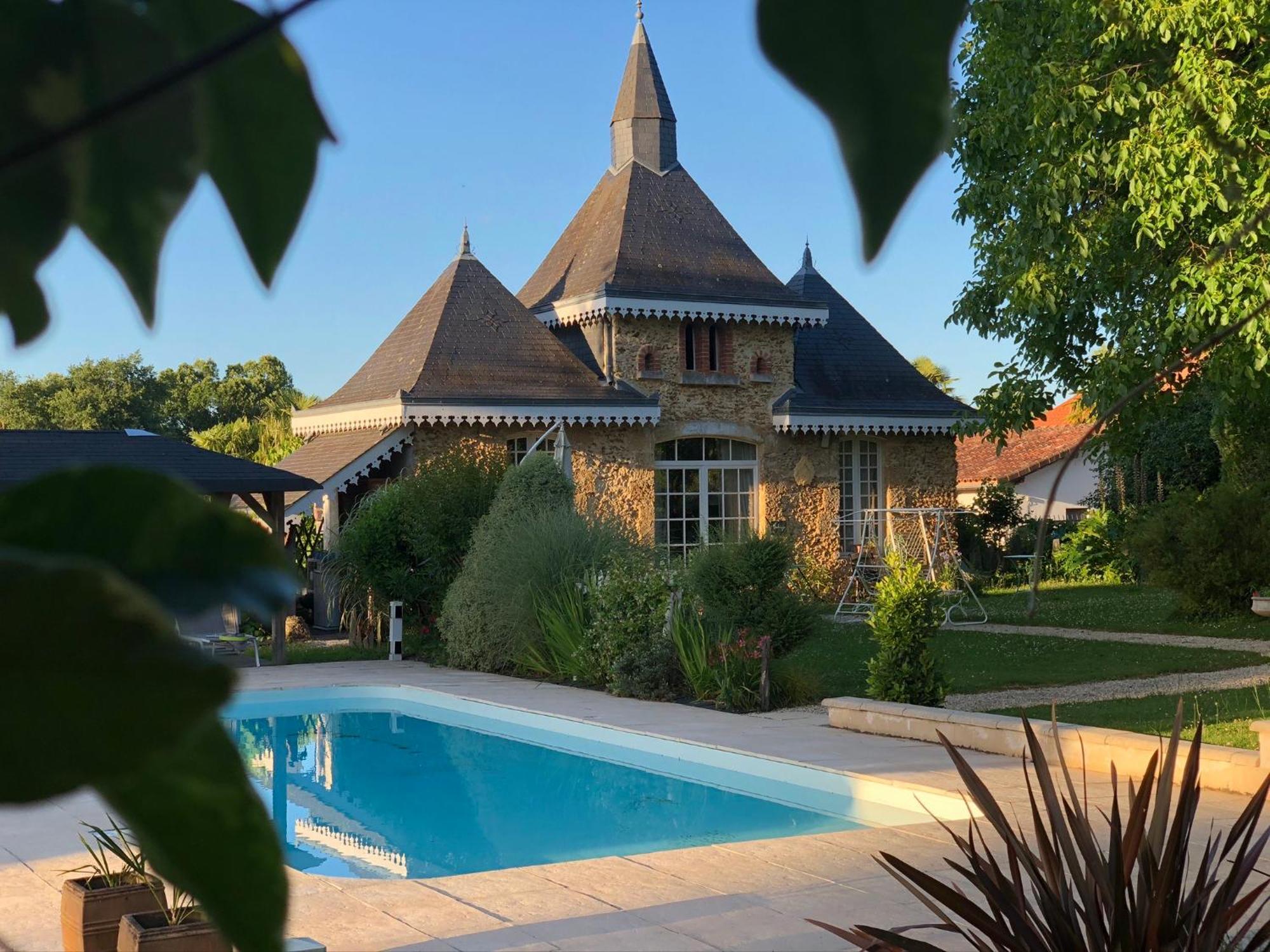 Maison D'Hotes Lassaubatju Hontanx Dış mekan fotoğraf